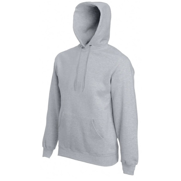Classic 80/20 Hooded Sweatshirt - Fruit of the Loom pull over Hoodie/Jumper - Picture 2 of 6
